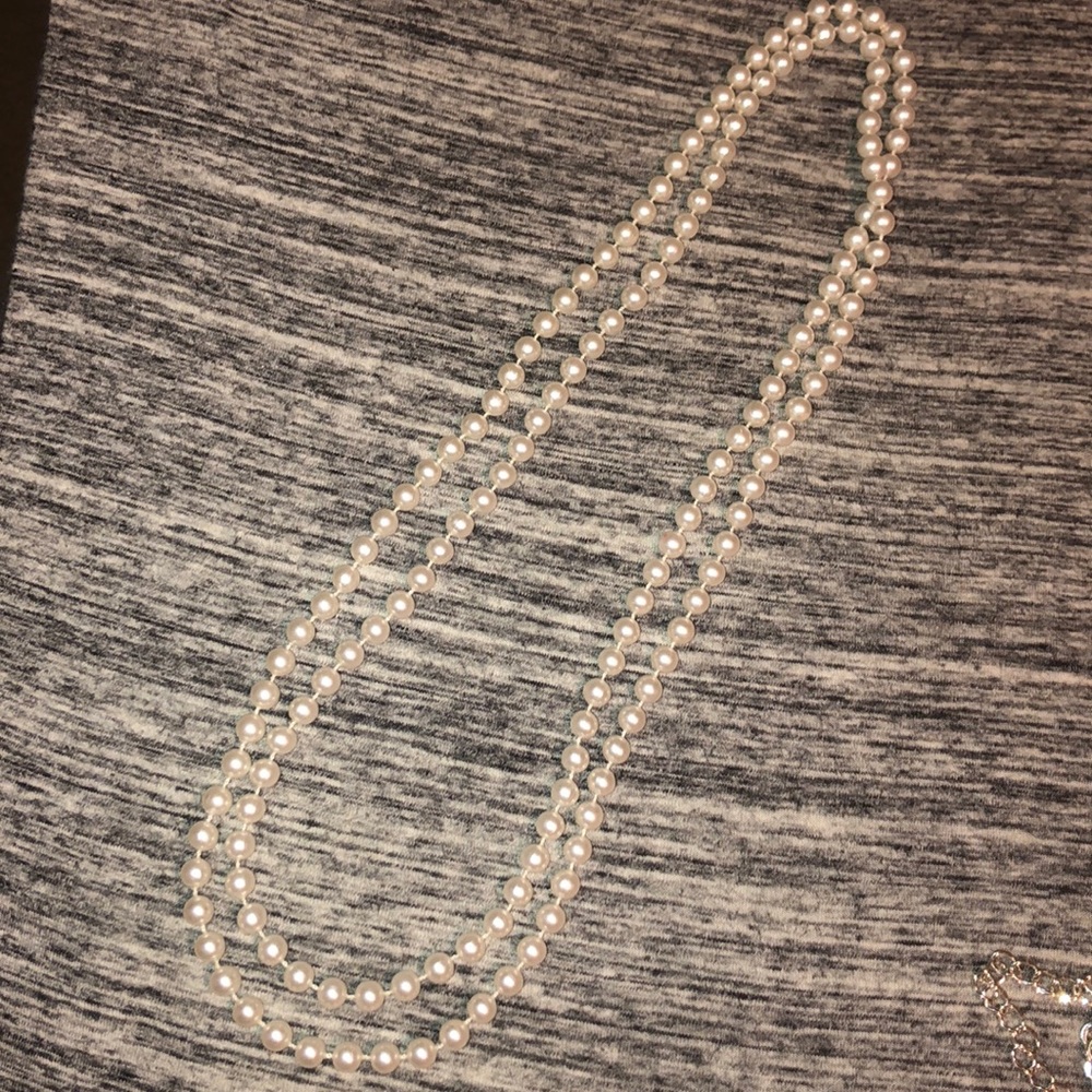 DOUBLE WRAP x PEARL NECKLACE